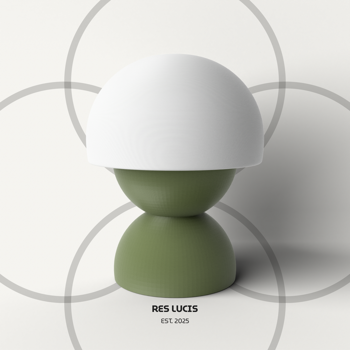 Lampada RES I Verde Scuro da Tavolo