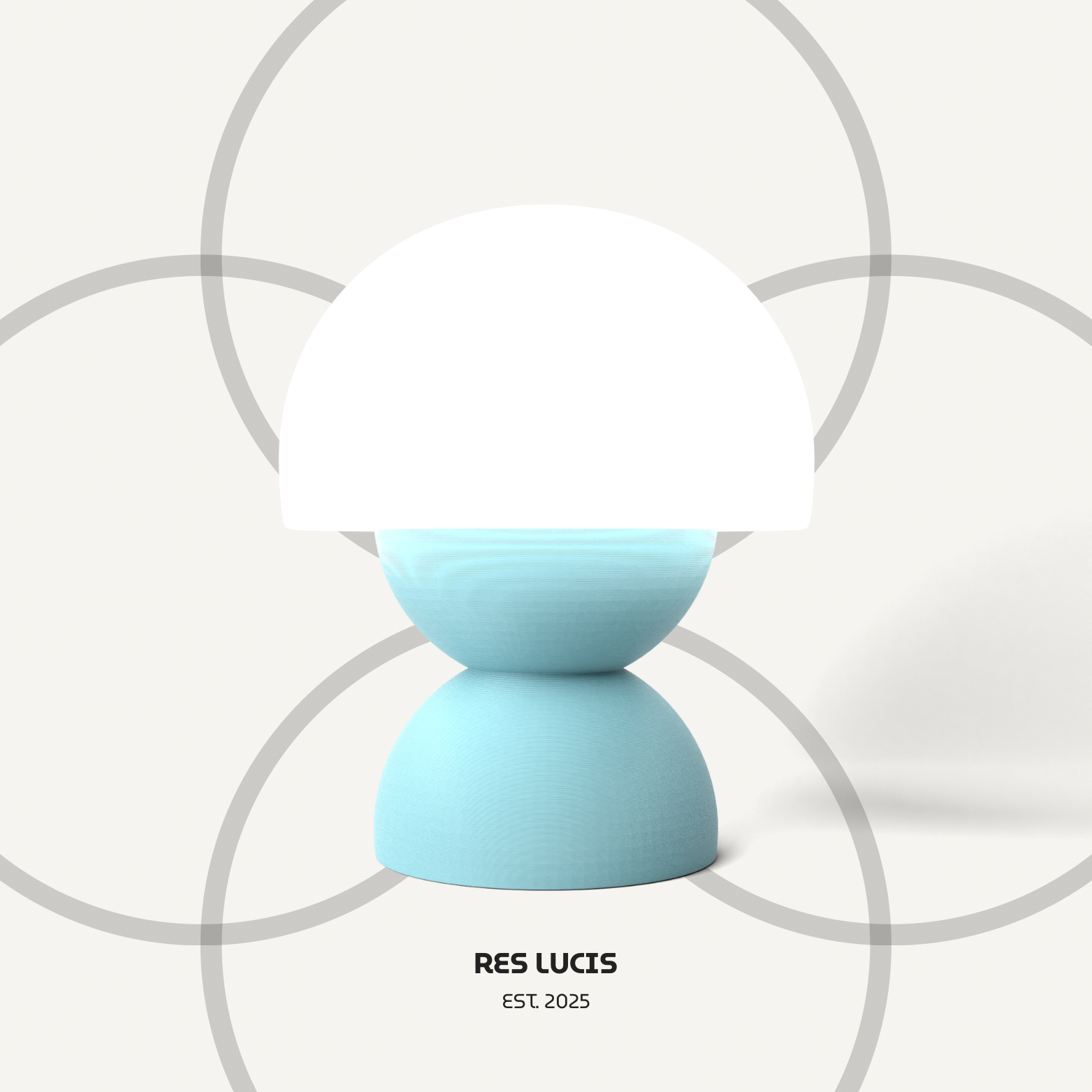 Lampada RES I Accesa Azzurro