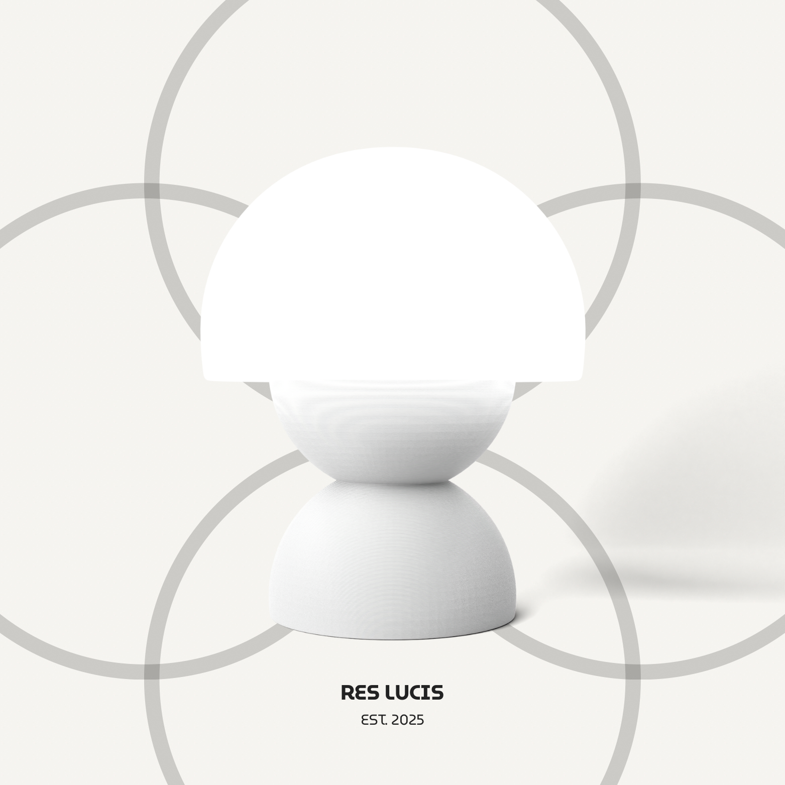 Lampada RES I Accesa Bianco