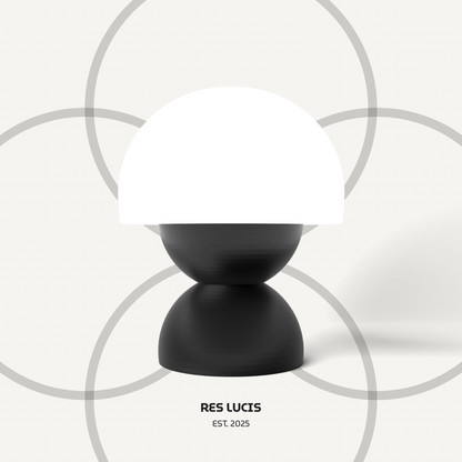 Lampada RES I Accesa Nero