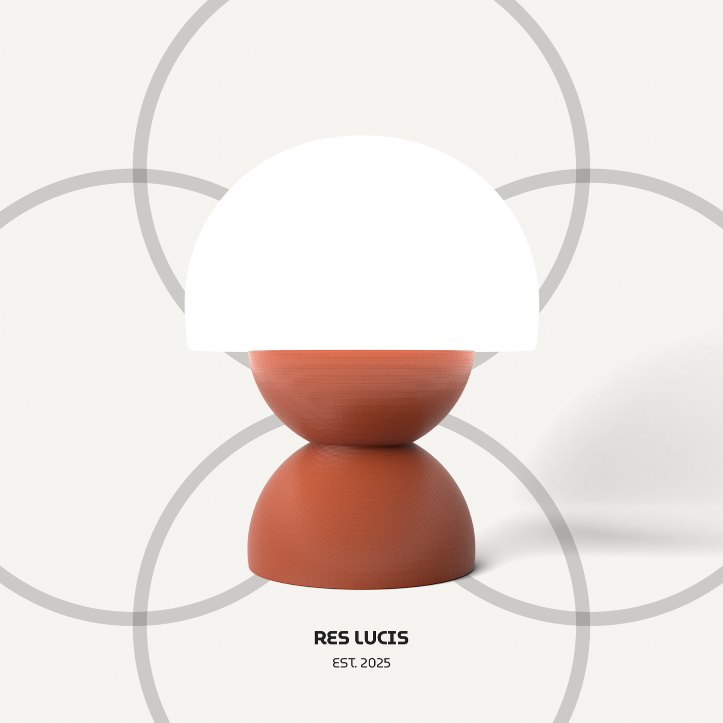 Lampada RES I Accesa Terra Rossa