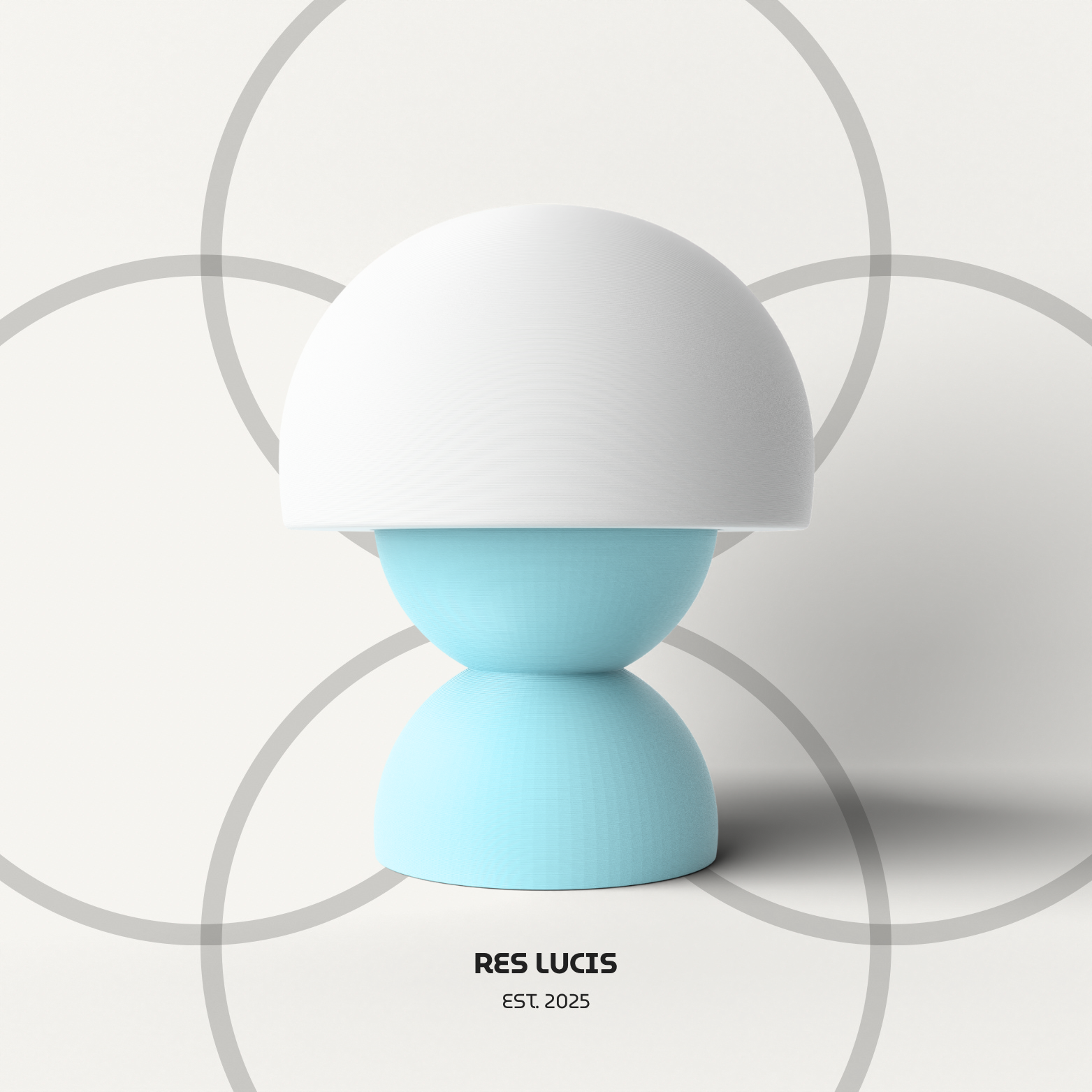 Lampada RES I Azzurro da Comodino