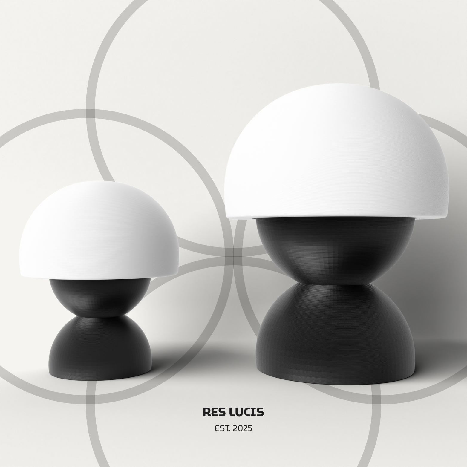 Lampade RES I & RES I XL Nere